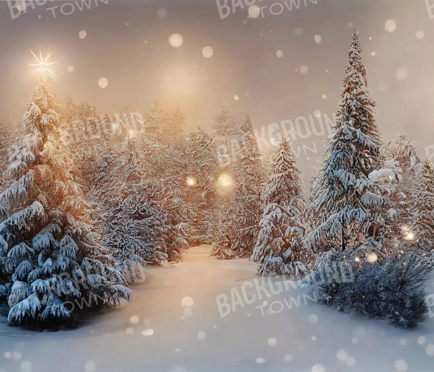 Winter Snowfall 12X10 Ultracloth ( 144 X 120 Inch ) Backdrop
