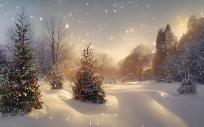 Winter Snowfall 2 14X9 Ultracloth ( 168 X 108 Inch ) Backdrop