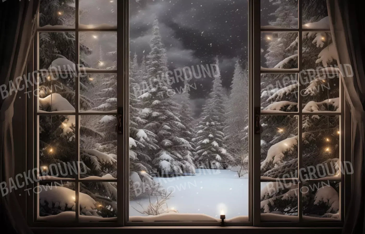 Winter Window 2 14X9 Ultracloth ( 168 X 108 Inch ) Backdrop