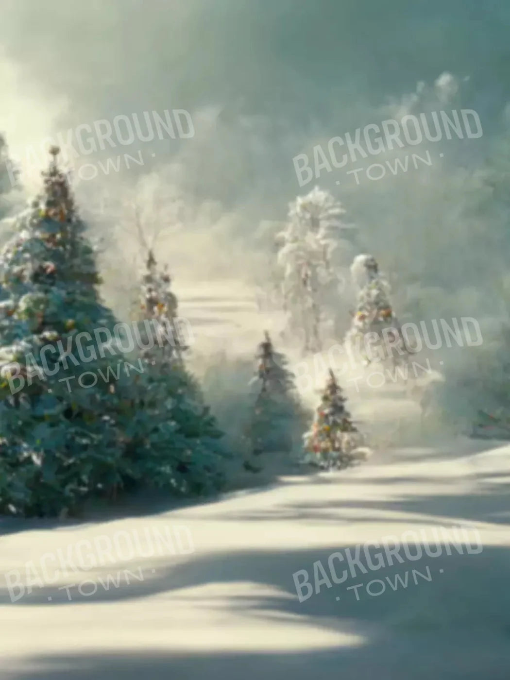 Winter Wonderland 1 5X68 Fleece ( 60 X 80 Inch ) Backdrop