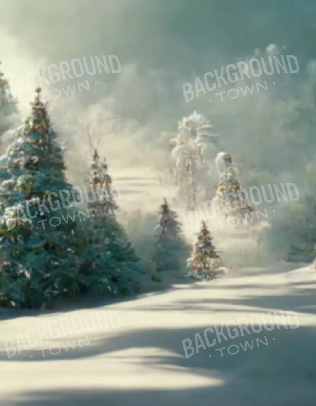 Winter Wonderland 1 6X8 Fleece ( 72 X 96 Inch ) Backdrop