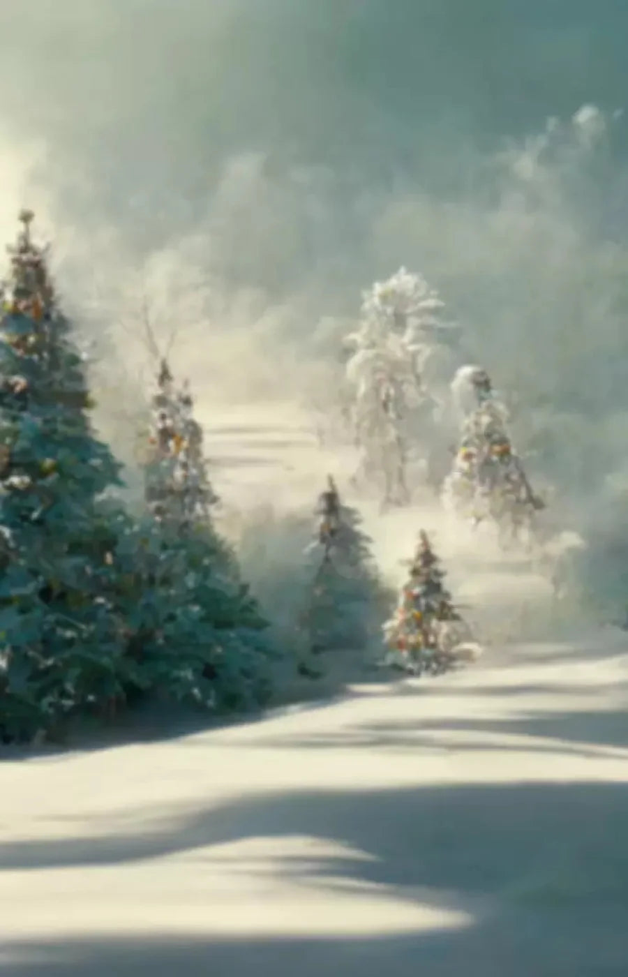 Winter Wonderland 1 8X12 Ultracloth ( 96 X 144 Inch ) Backdrop