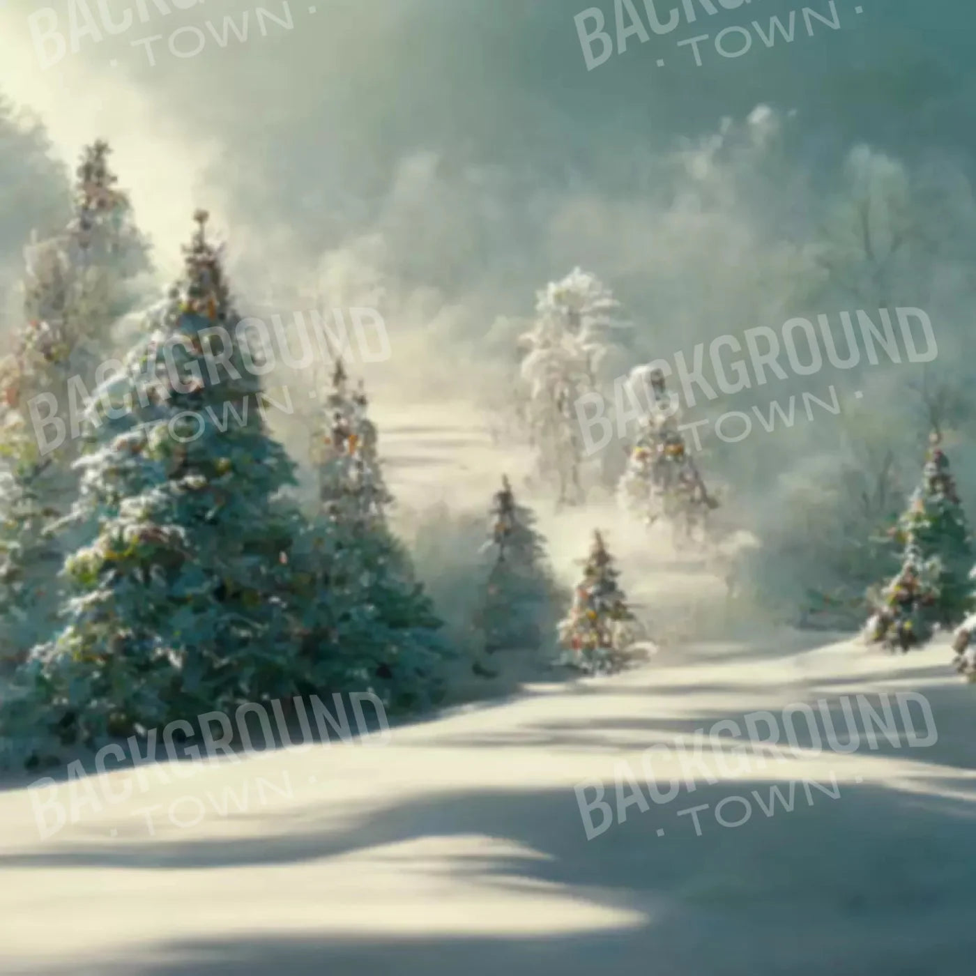 Winter Wonderland 1 8X8 Fleece ( 96 X Inch ) Backdrop