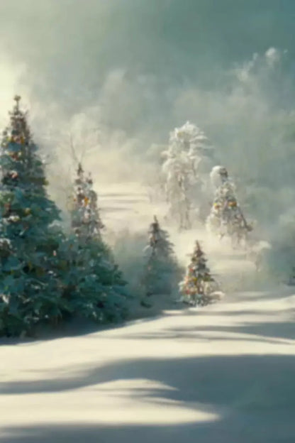 Winter Wonderland 1 4X5 Rubbermat Floor ( 48 X 60 Inch ) Backdrop