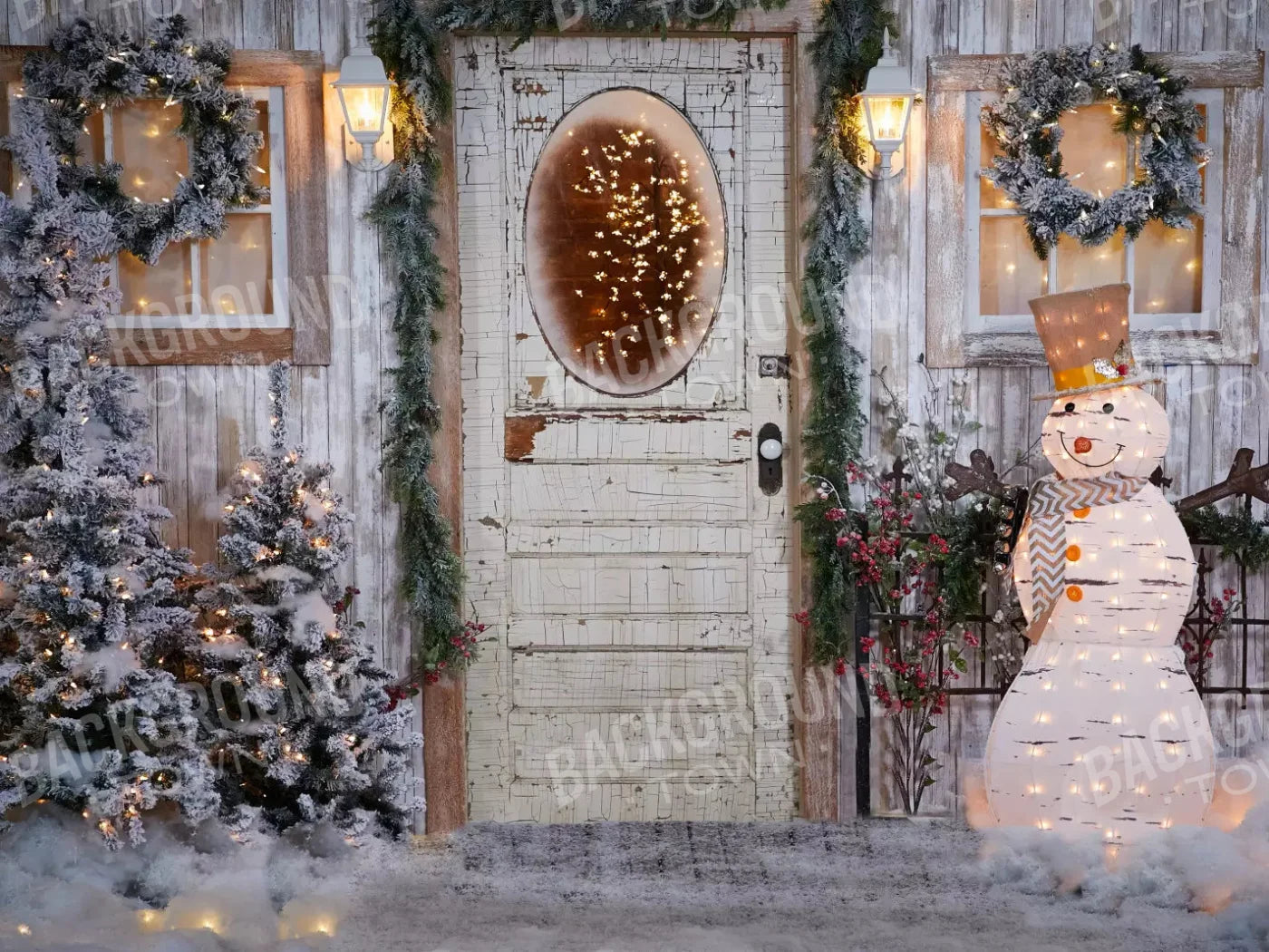 Winter Wonderland 10X8 Fleece ( 120 X 96 Inch ) Backdrop