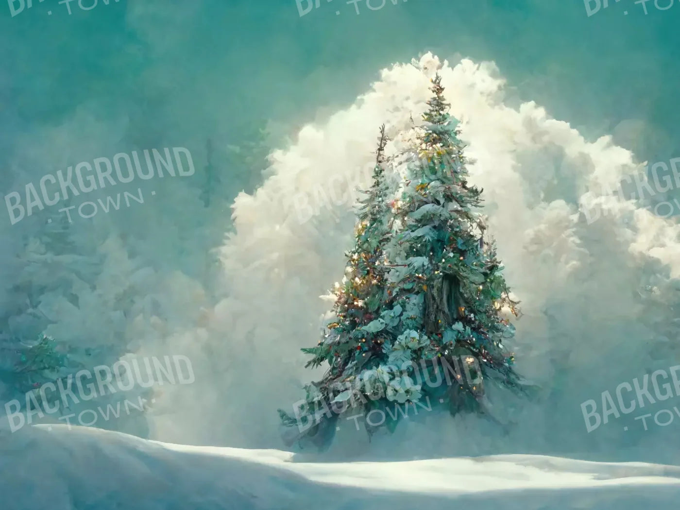 Winter Wonderland 2 10X8 Fleece ( 120 X 96 Inch ) Backdrop