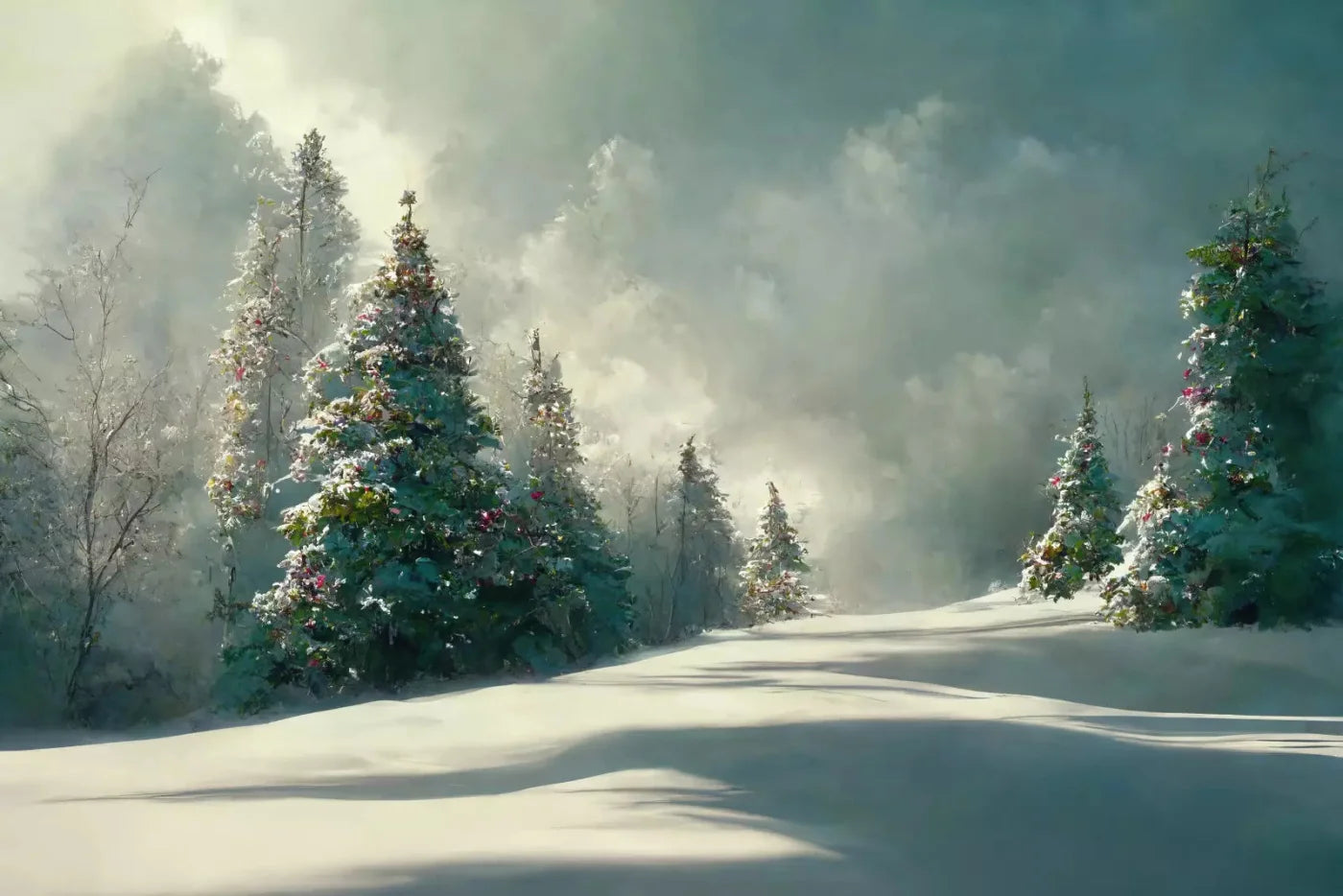 Winter Wonderland 8X5 Ultracloth ( 96 X 60 Inch ) Backdrop