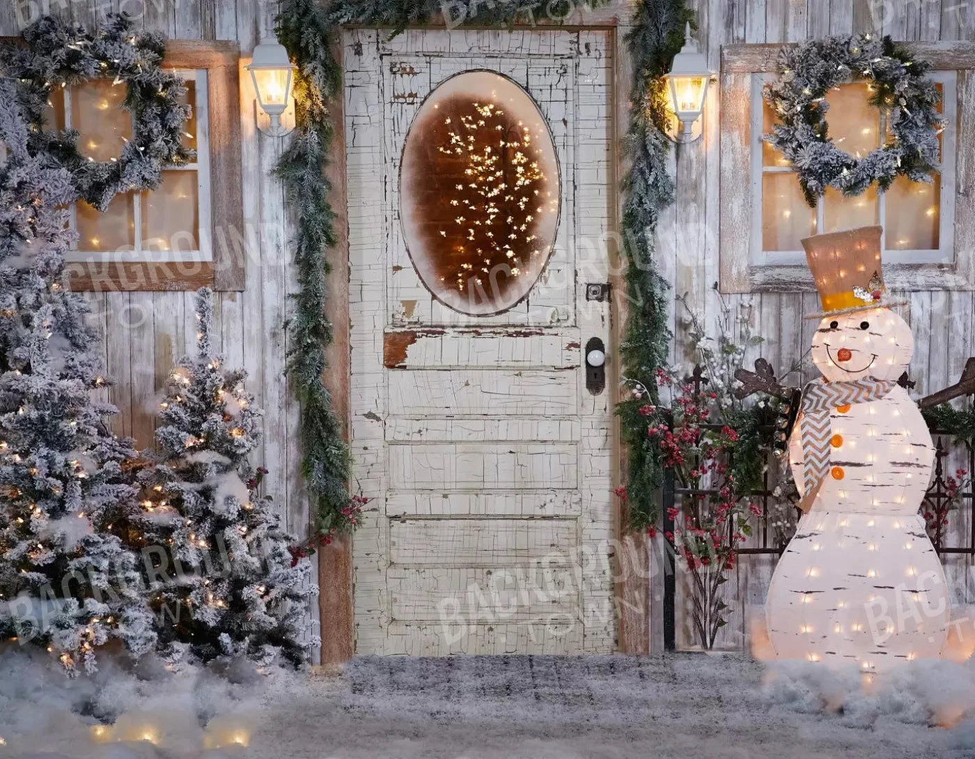 Winter Wonderland 8X6 Fleece ( 96 X 72 Inch ) Backdrop