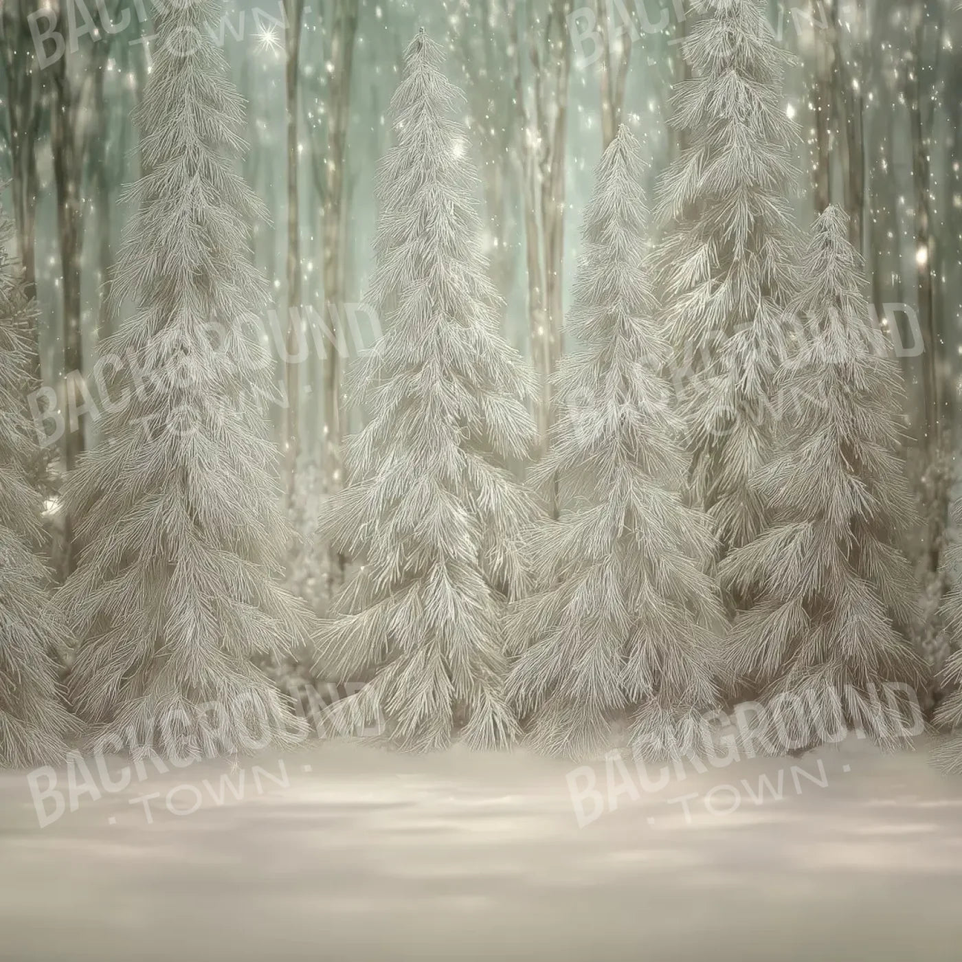 Winter Woods 8’x8’ Fleece (96 x 96 inch) Backdrop