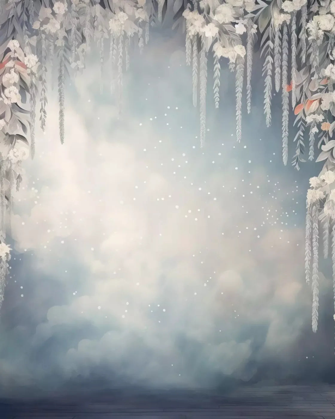 Wintry Bough 8’X10’ Fleece (96 X 120 Inch) Backdrop