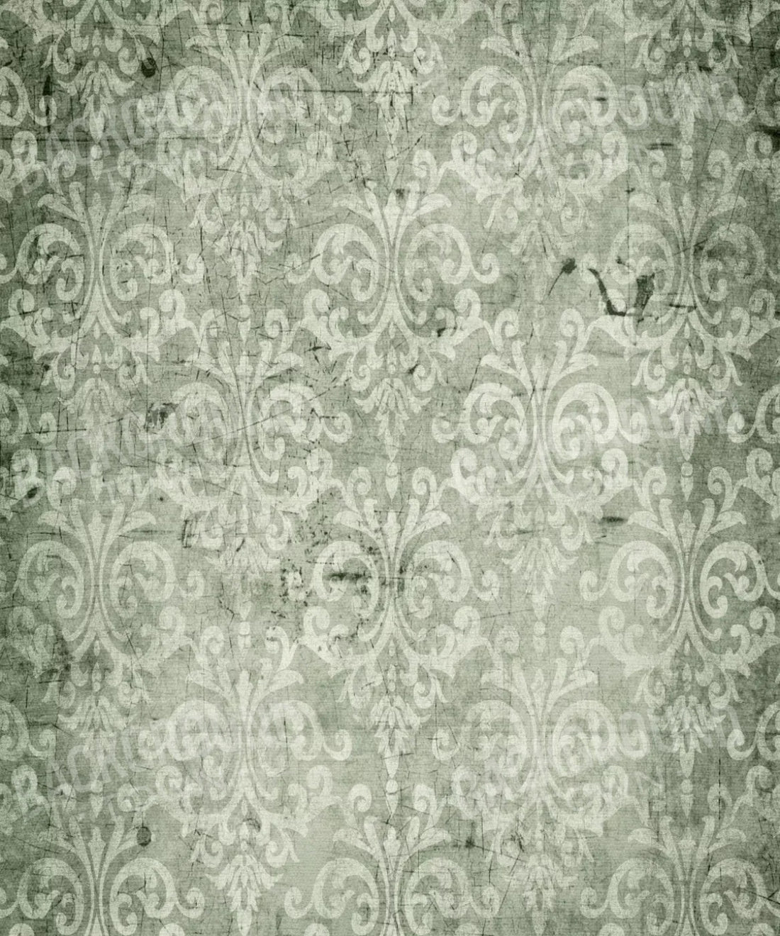 Green Damask Backdrop for Photography