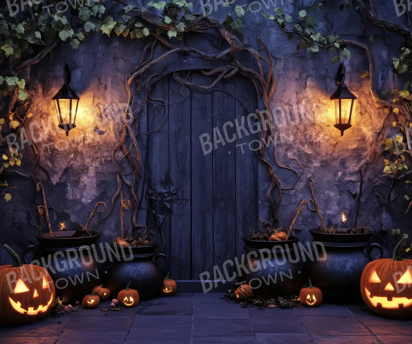 Black Halloween Backdrop for Photography