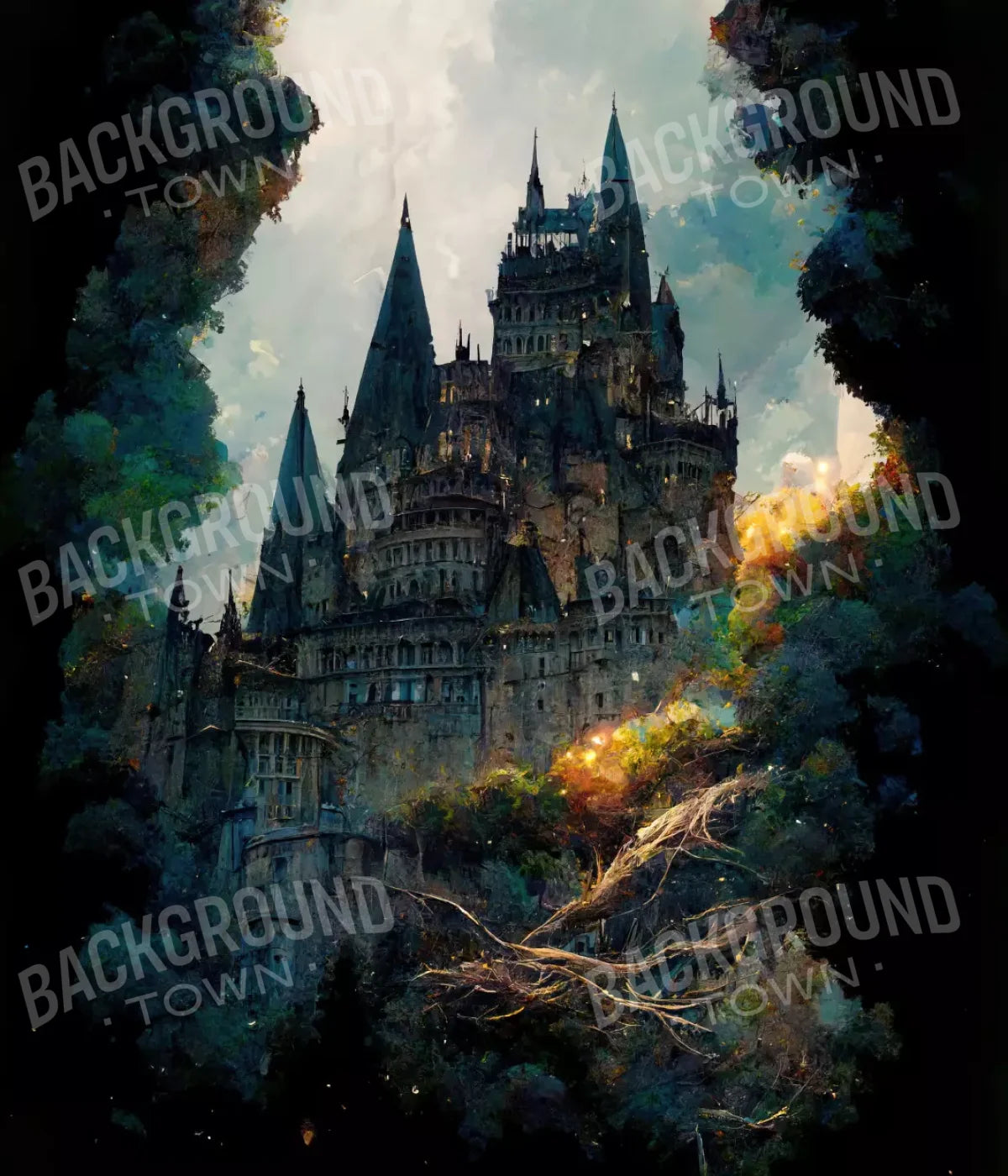 Wizard Castle 10X12 Ultracloth ( 120 X 144 Inch ) Backdrop