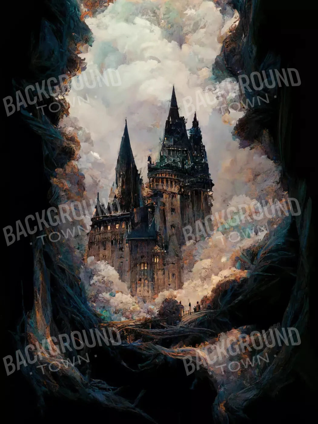 Wizard Castle 2 5X68 Fleece ( 60 X 80 Inch ) Backdrop