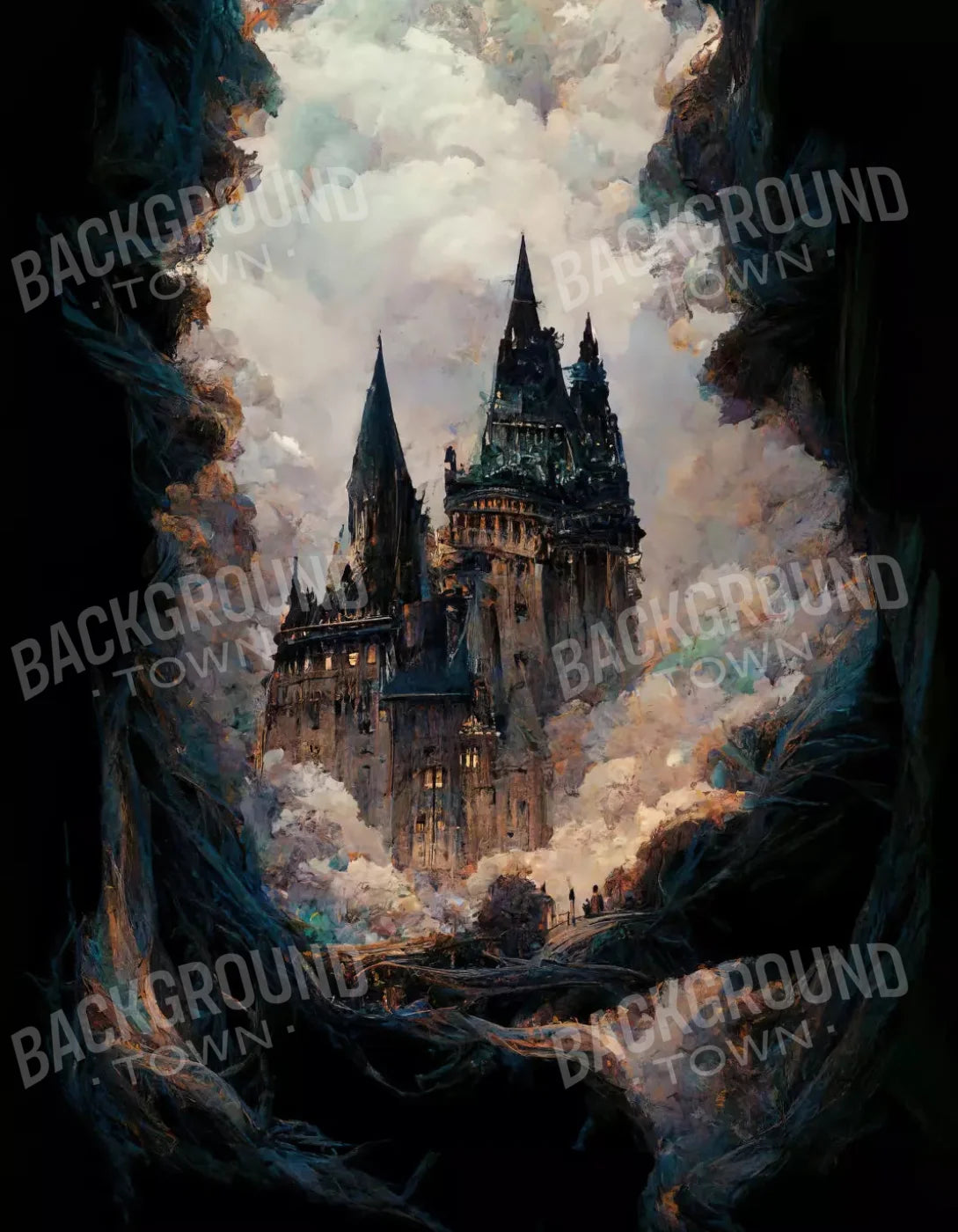 Wizard Castle 2 6X8 Fleece ( 72 X 96 Inch ) Backdrop