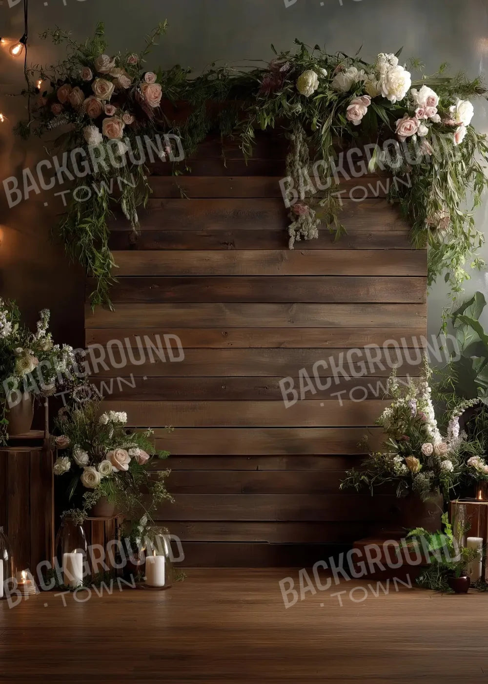 Wooden Wedding Setting 5’x7’ UltraCloth for Westcott X-Drop (60 x 84 inch) Backdrop