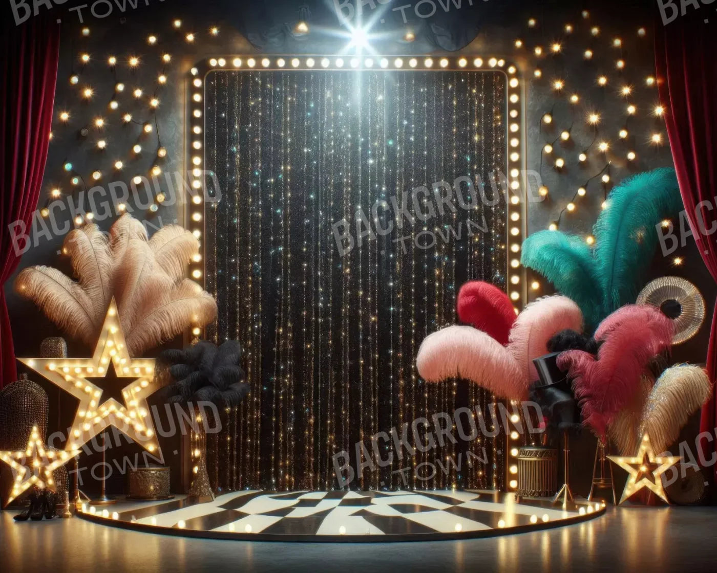 Orldstage 10’X8’ Fleece (120 X 96 Inch) Backdrop