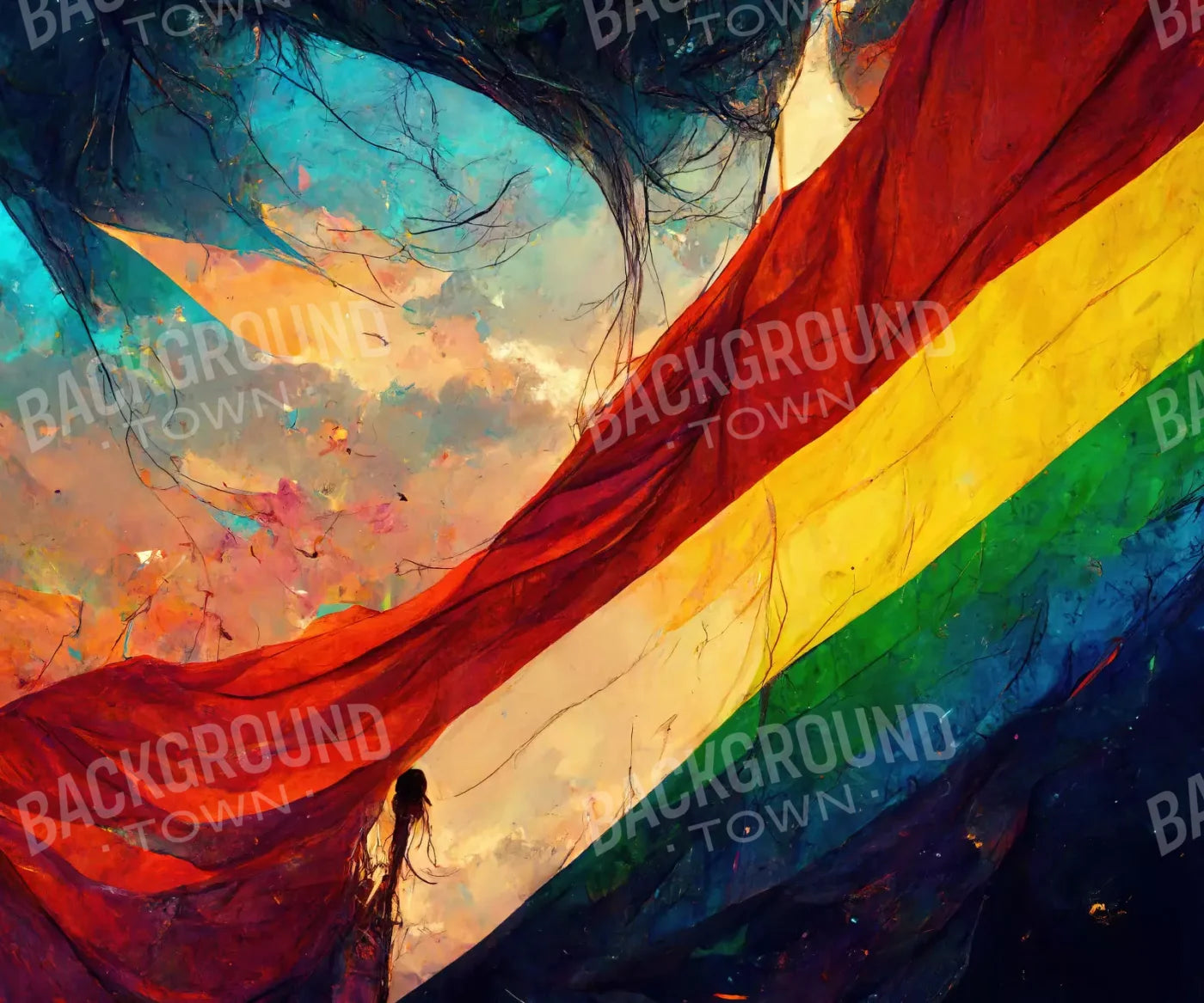 Worn Pride 5’X4’2 Fleece (60 X 50 Inch) Backdrop