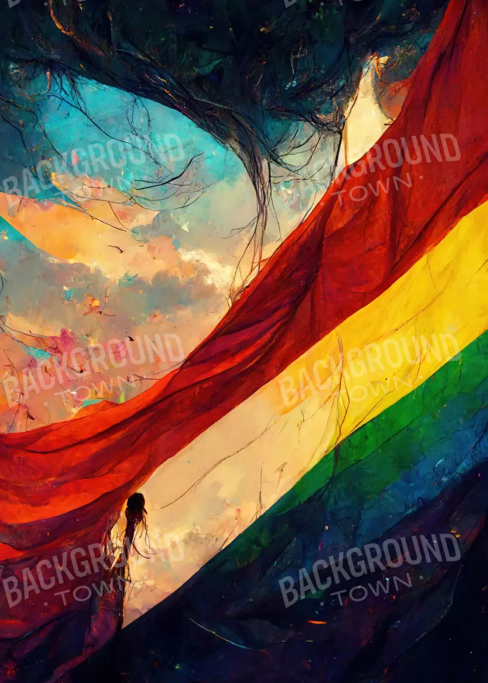 Worn Pride 5’X7’ Ultracloth (60 X 84 Inch) Backdrop