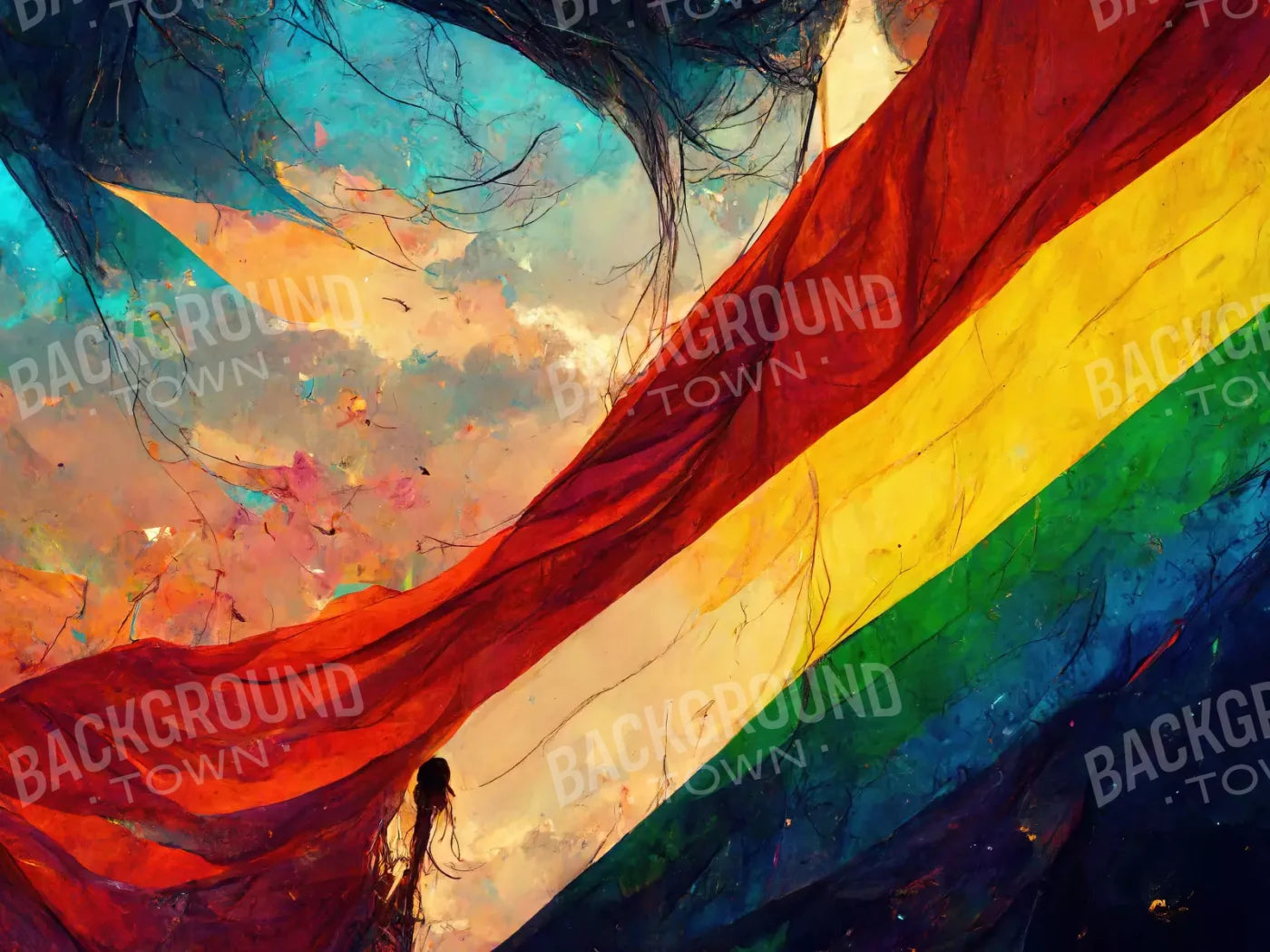 Worn Pride 8’X6’ Fleece (96 X 72 Inch) Backdrop