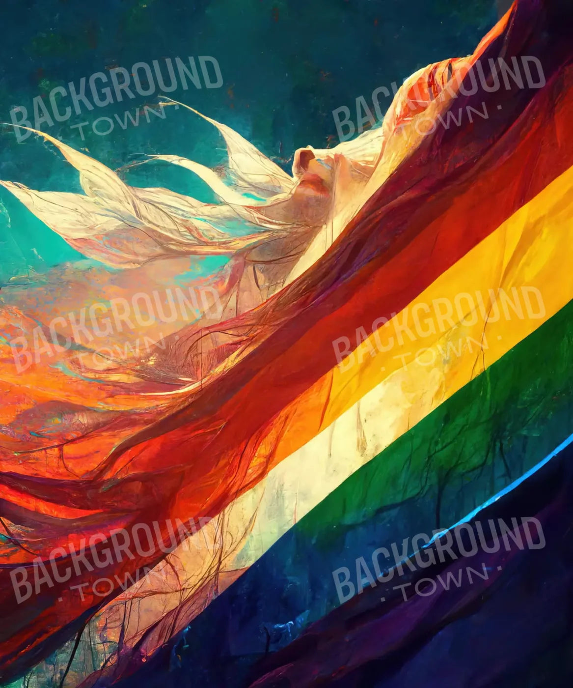 Multi-Color Al Design Backdrop for Photography