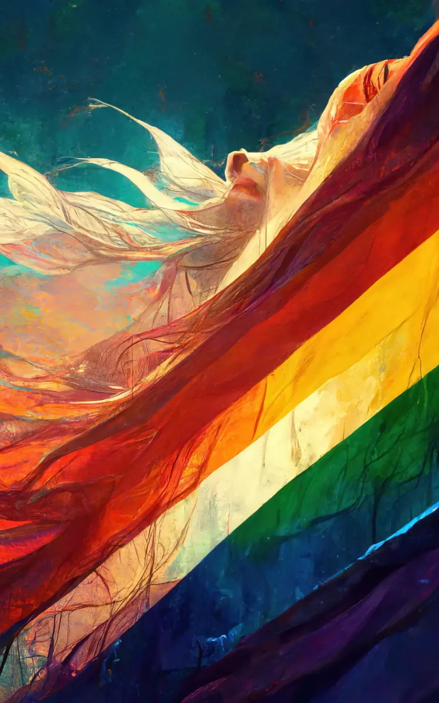 Waving Pride 9X14 Ultracloth ( 108 X 168 Inch ) Backdrop