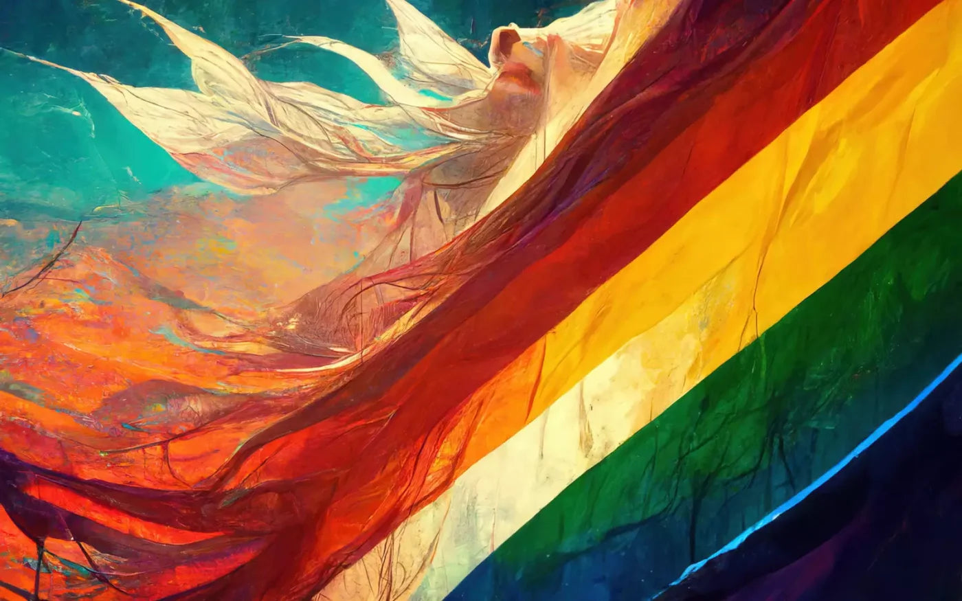 Waving Pride 14X9 Ultracloth ( 168 X 108 Inch ) Backdrop