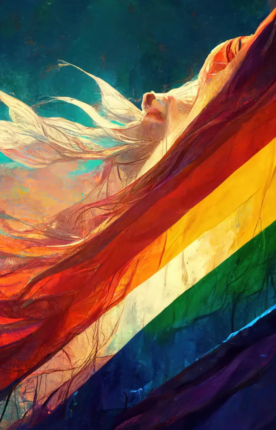 Waving Pride 8X12 Ultracloth ( 96 X 144 Inch ) Backdrop