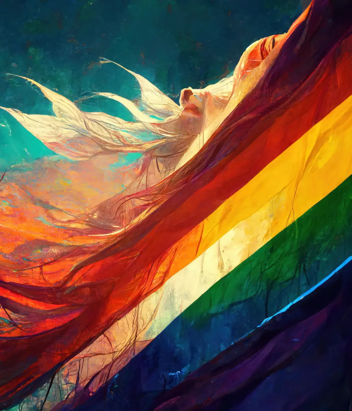 Waving Pride 10X12 Ultracloth ( 120 X 144 Inch ) Backdrop