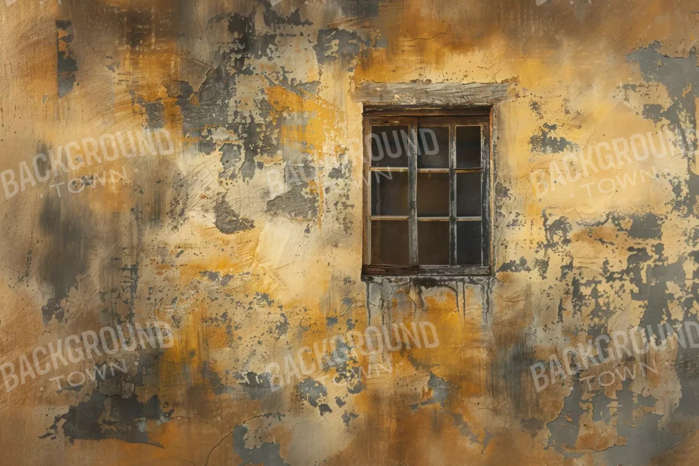 Yellow Cracked Wall 12’x8’ UltraCloth (144 x 96 inch) Backdrop