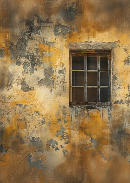 Yellow Cracked Wall 5’x7’ UltraCloth (60 x 84 inch) Backdrop