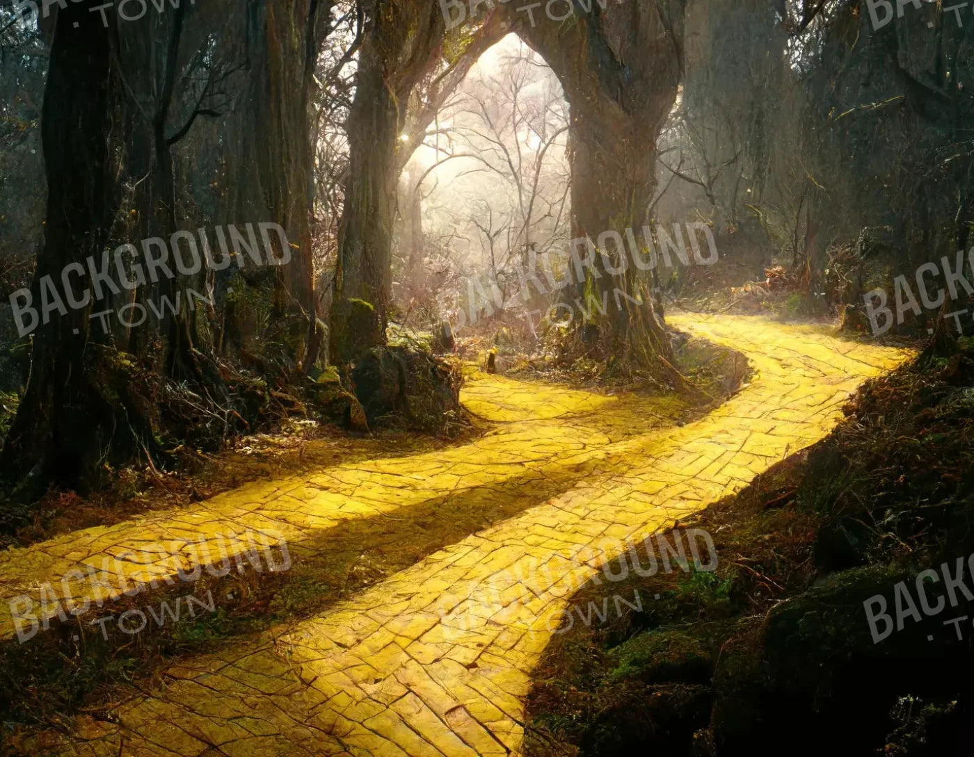 Golden Path 8X6 Fleece ( 96 X 72 Inch ) Backdrop