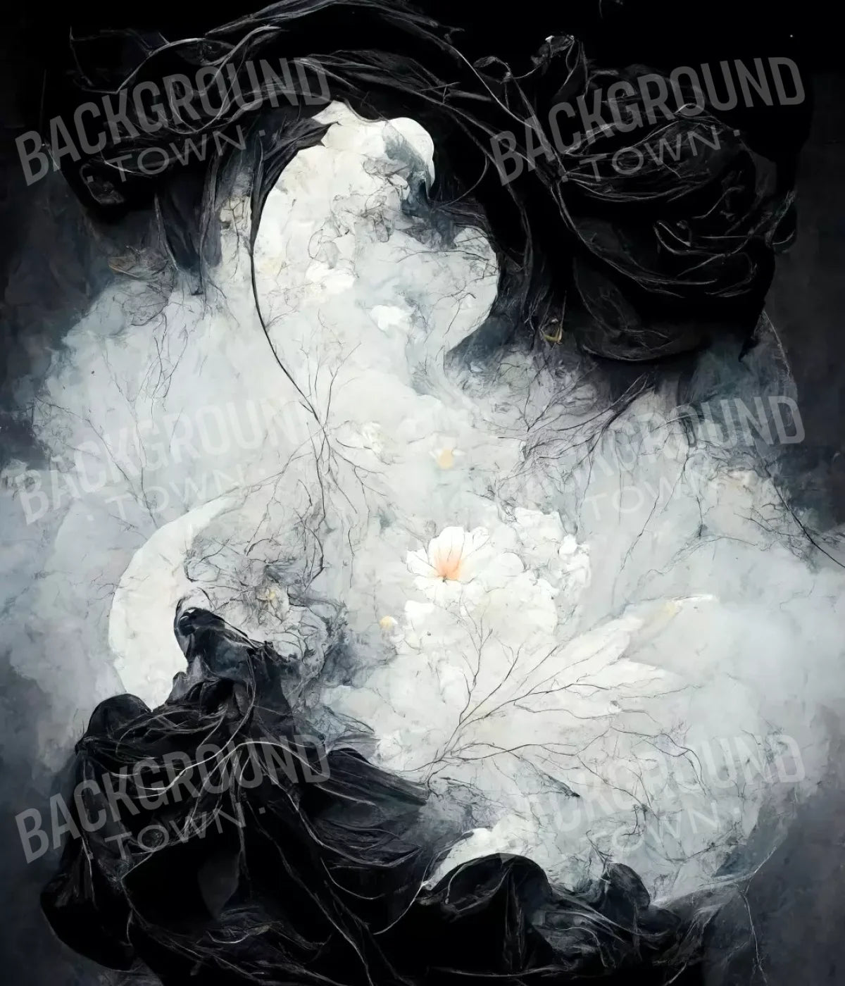 Yin Yang 10X12 Ultracloth ( 120 X 144 Inch ) Backdrop