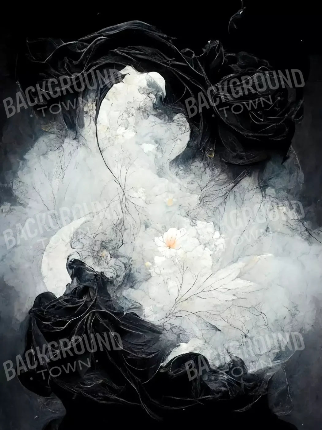 Yin Yang 5X7 Ultracloth ( 60 X 84 Inch ) Backdrop