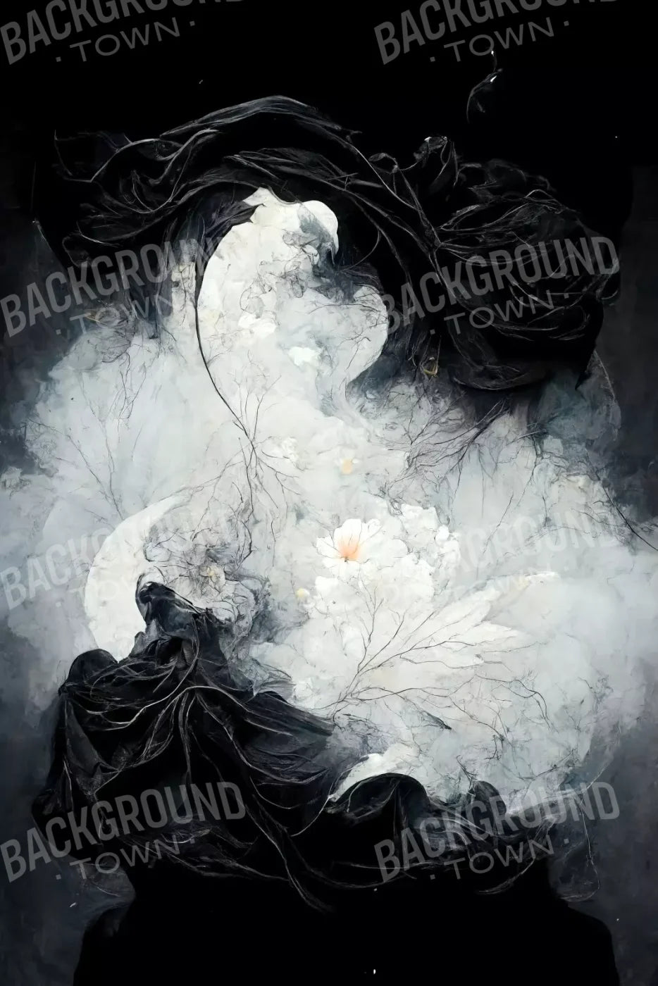 Yin Yang 5X8 Ultracloth ( 60 X 96 Inch ) Backdrop