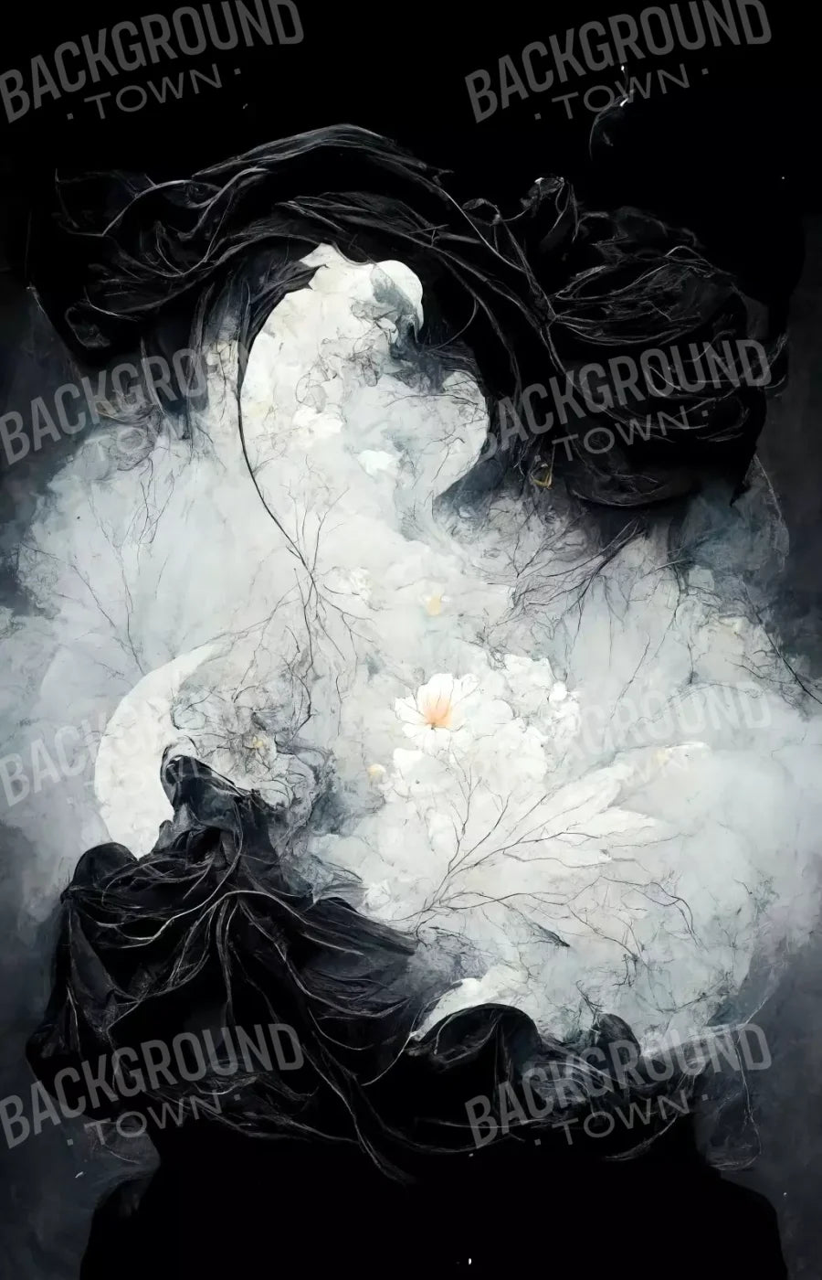 Yin Yang 8X12 Ultracloth ( 96 X 144 Inch ) Backdrop