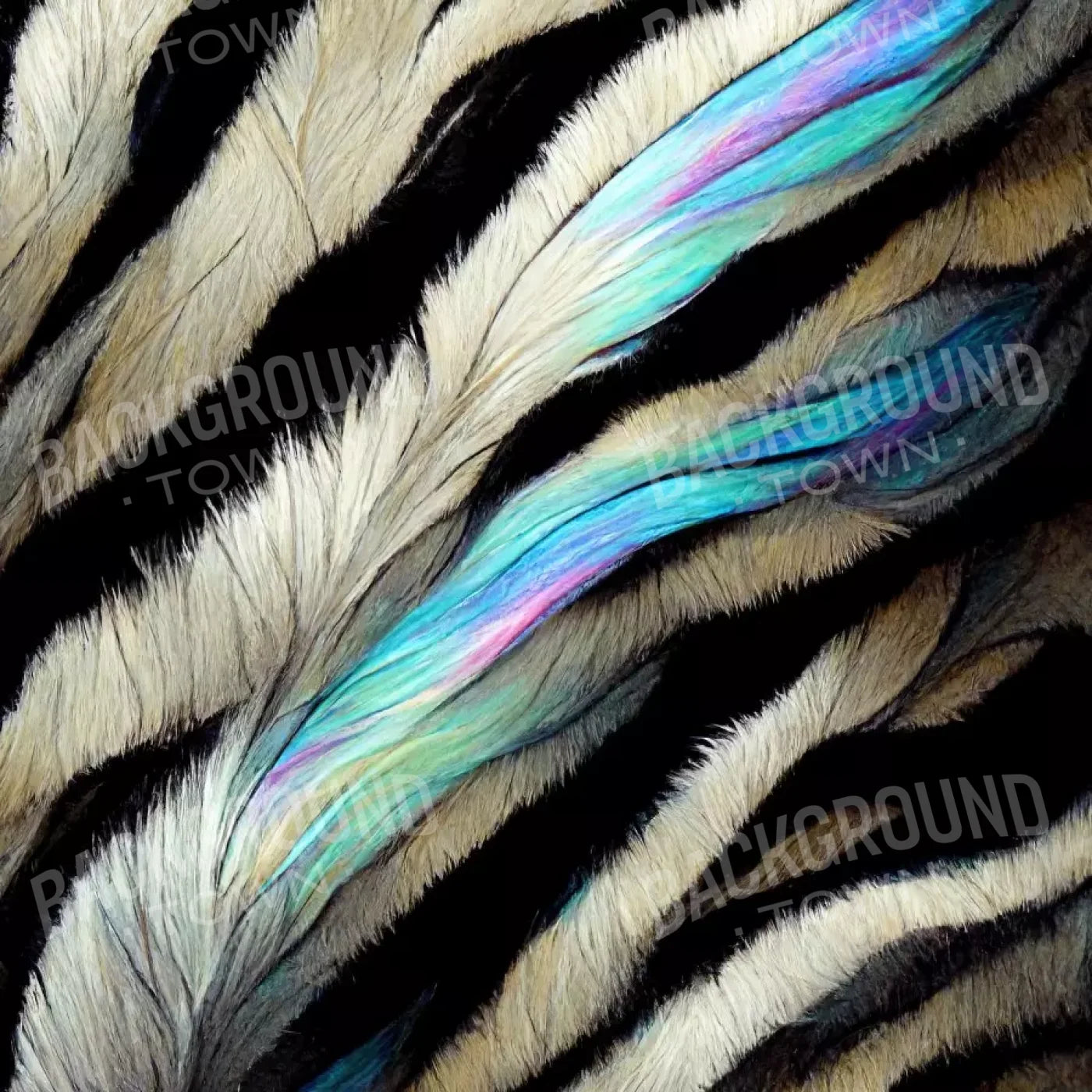 Zebra Fur 10X10 Ultracloth ( 120 X Inch ) Backdrop