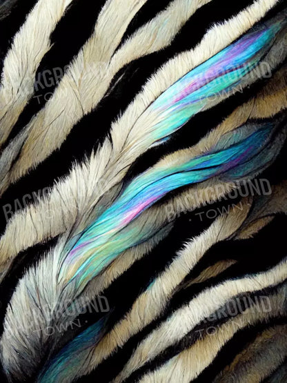 Zebra Fur 5X68 Fleece ( 60 X 80 Inch ) Backdrop