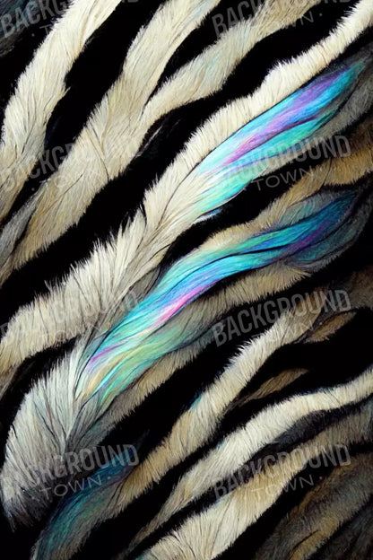 Zebra Fur 5X8 Ultracloth ( 60 X 96 Inch ) Backdrop