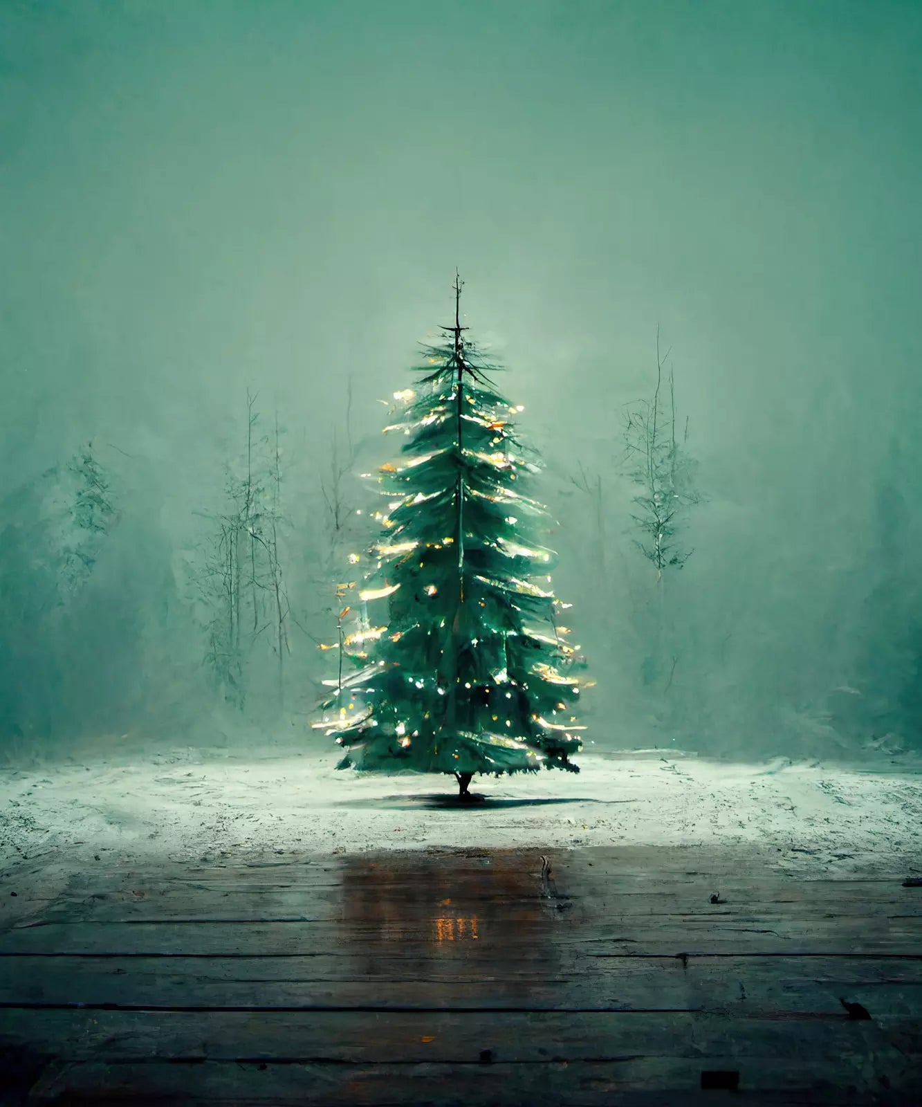 evergreen tree Backdrop for Photography